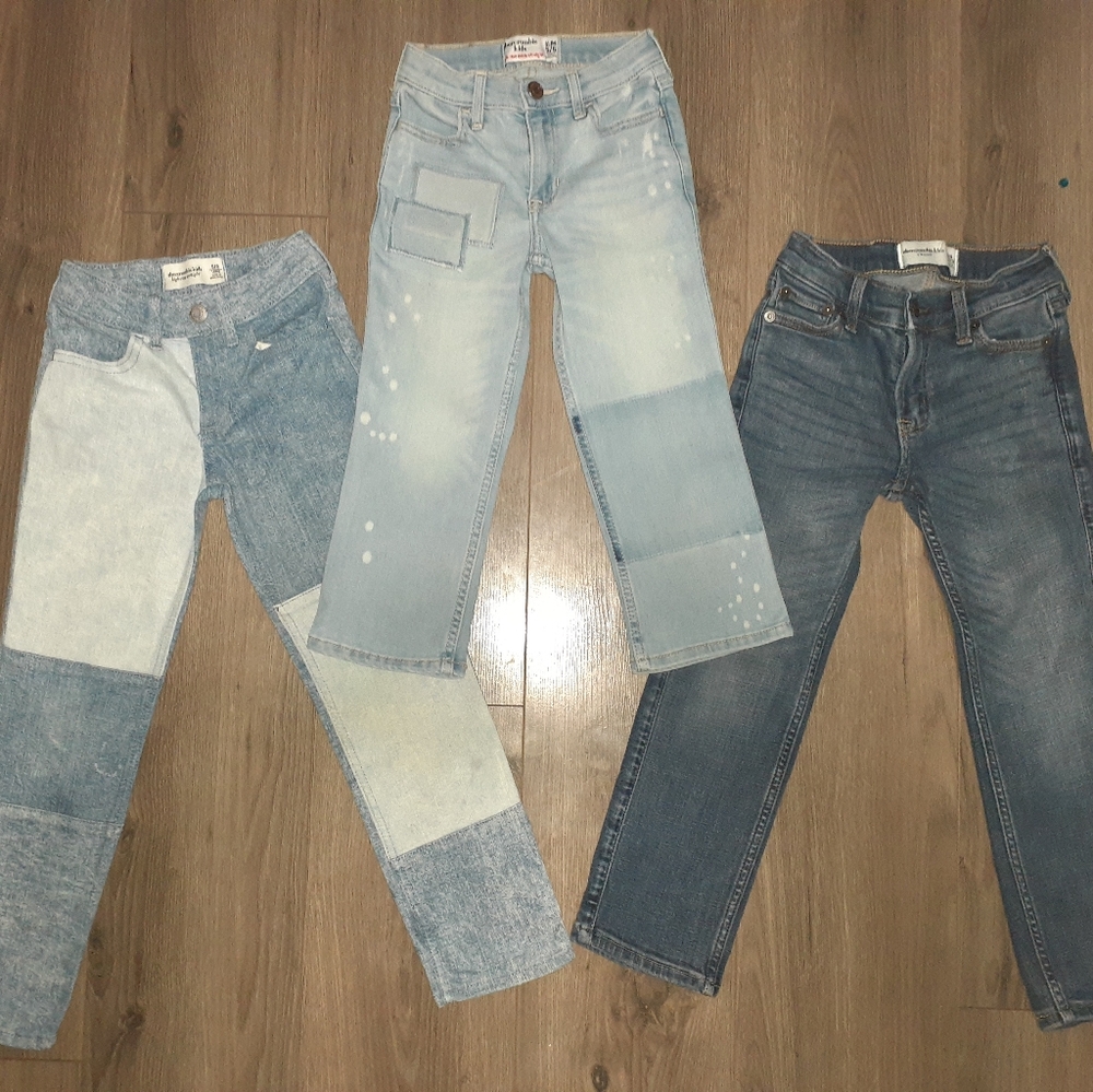3 Pairs of Abercrombie & Fitch Kids Jeans Lot (Size: 5/6)